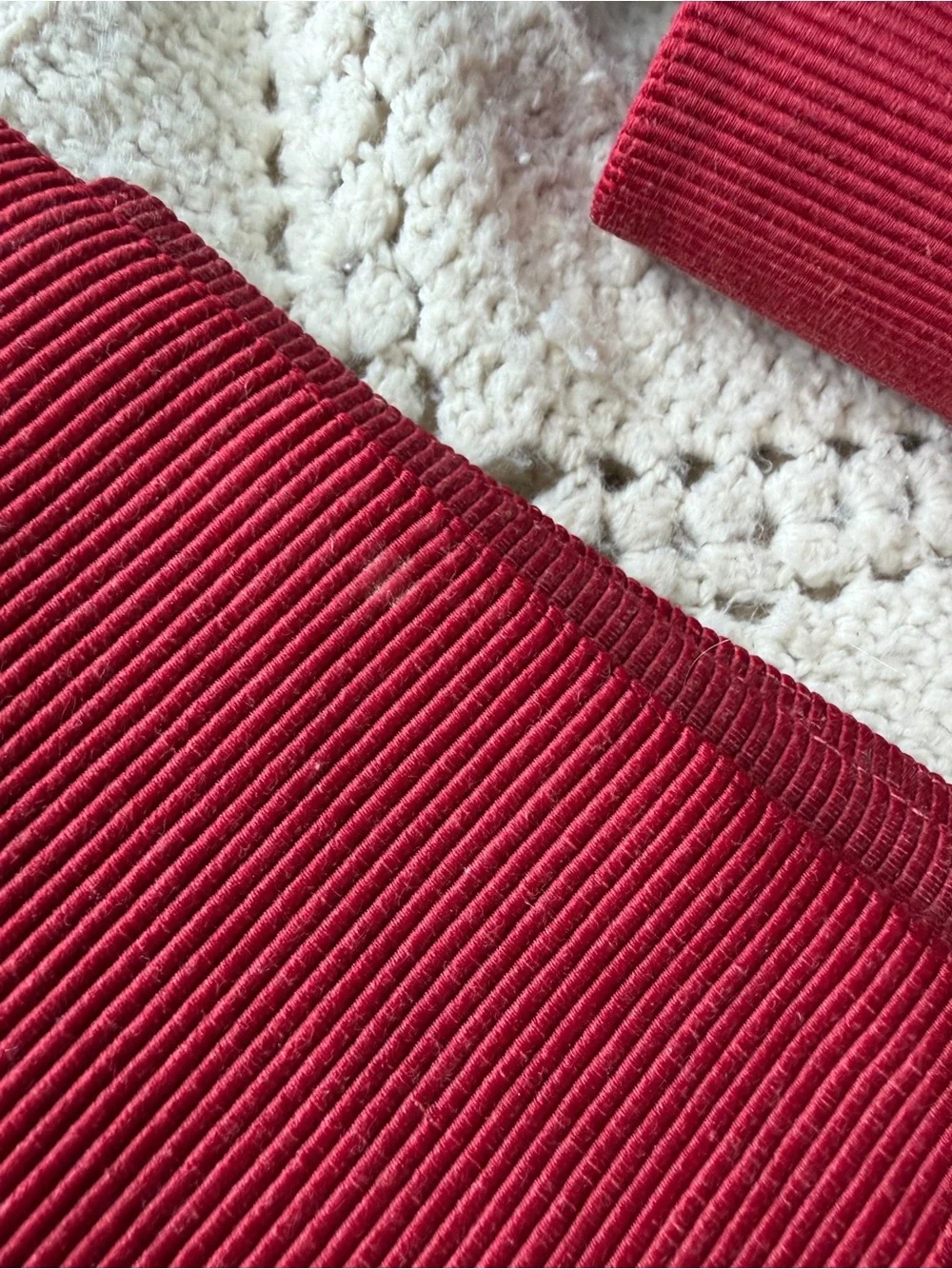 Pier 1 placemats - vintage set of 9 cranberry placemats see pics